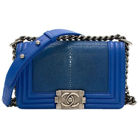 chanel le boy electric blue|Chanel boys bag size.